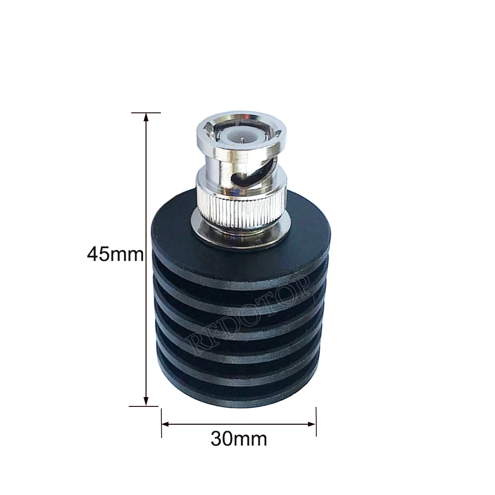 1Pcs BNC Male Plug 5W DC-3GHz/4GHz/6GHz 50Ohm Connector RF Coaxial Termination Dummy Load Nickel Plated RF Accessories