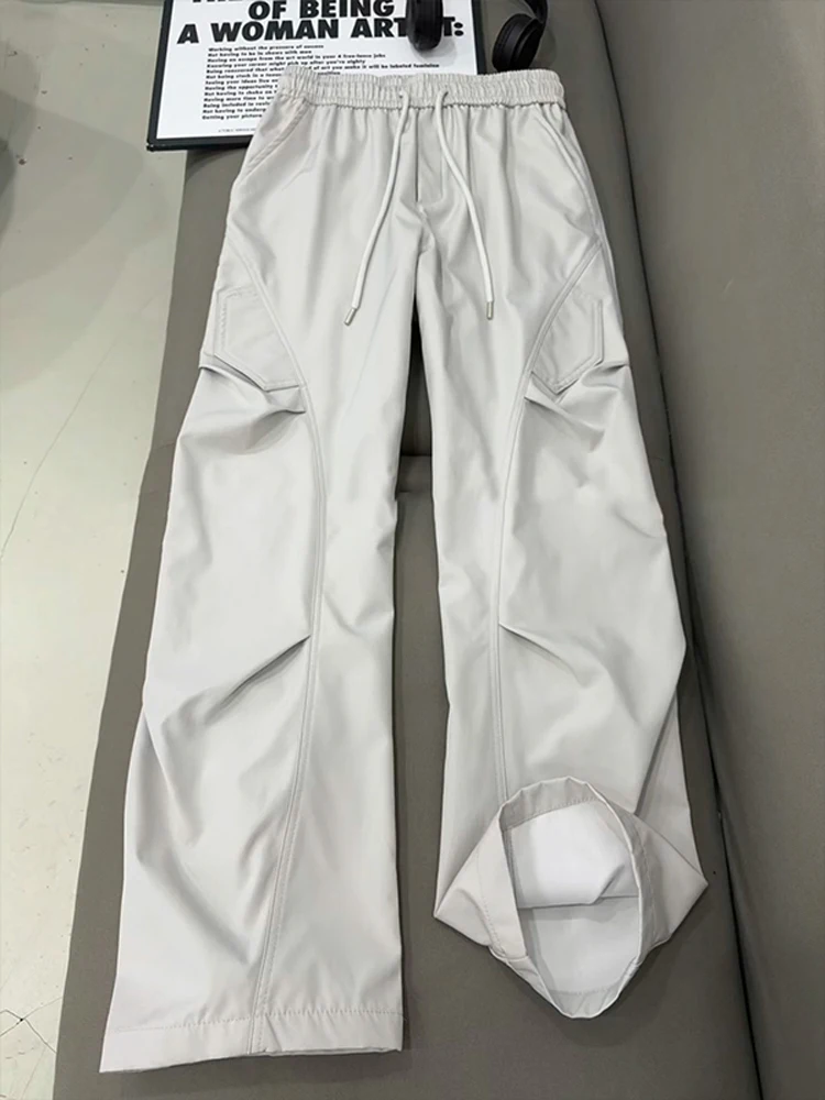 

Clean Cut Men's Autumn Straight Leg Workwear Trousers Casual Loose Fit Soldier's Sprinter Pants Faionable American Sle