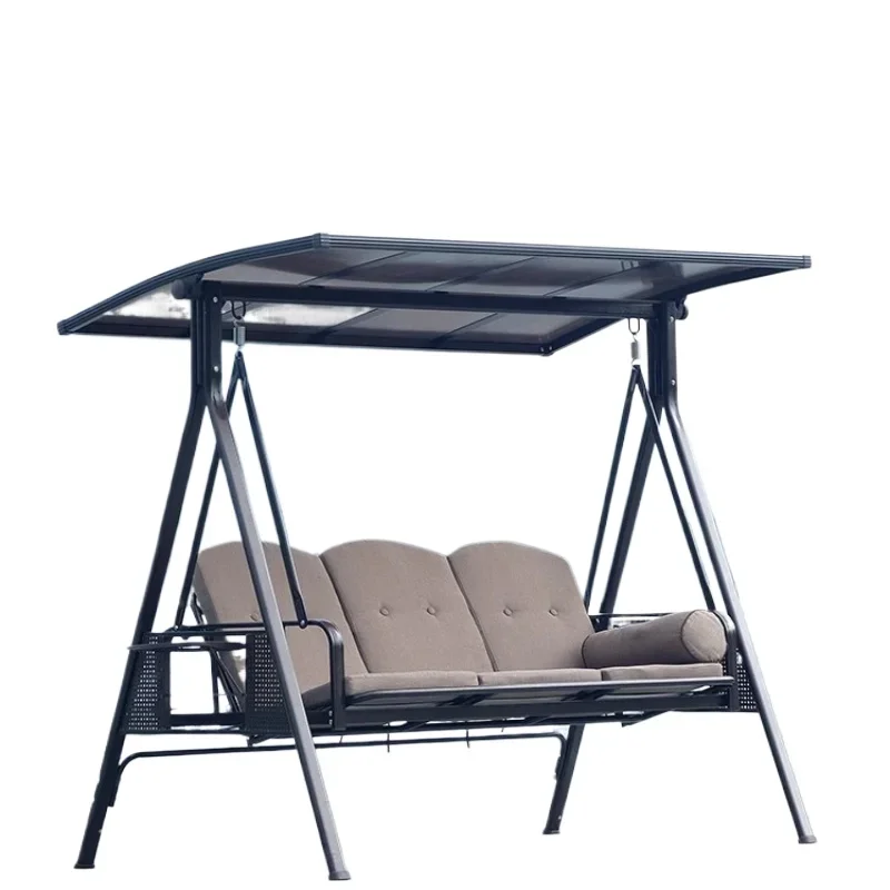 

Outdoor Swing Hanging Chair Outdoor Villa Courtyard Double Rocking Chair Adult Solar Cast Aluminum Balcony Swinging Home