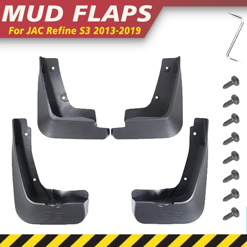 

Mudguards For JAC Refine S3 T50 T5 2013-2019 2014 4pcs ABS Front Splash Mudflap Fender Flares Mud Flap Guards Wheel Accessorie