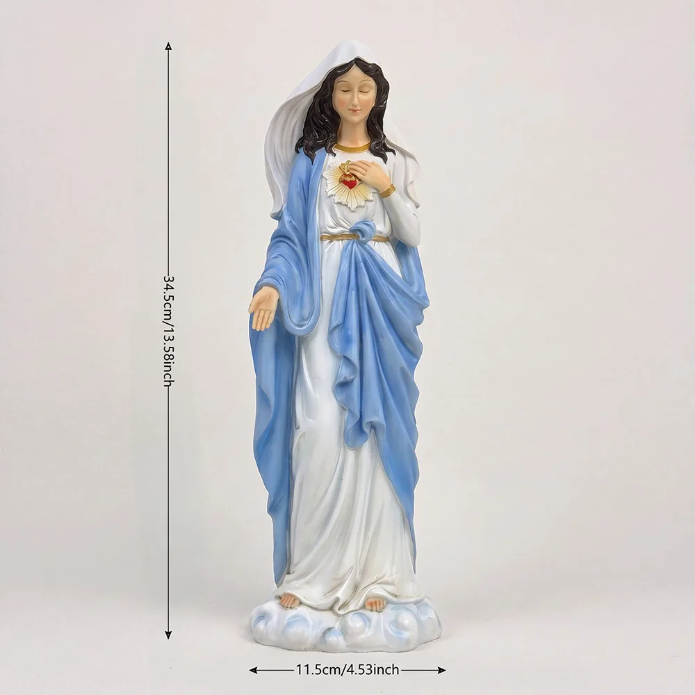 13.5inch Catholic Statue of the Virgin Mary,Statue of the Virgin Mary, Immaculate Conception Catholic gift,religious home décor