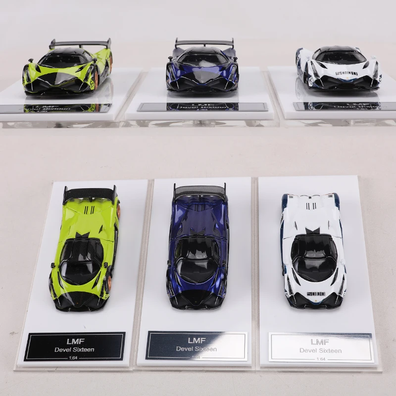 LMF 1:64 Devel Sixteen Alloy simulation car model toy collection display piece view 3