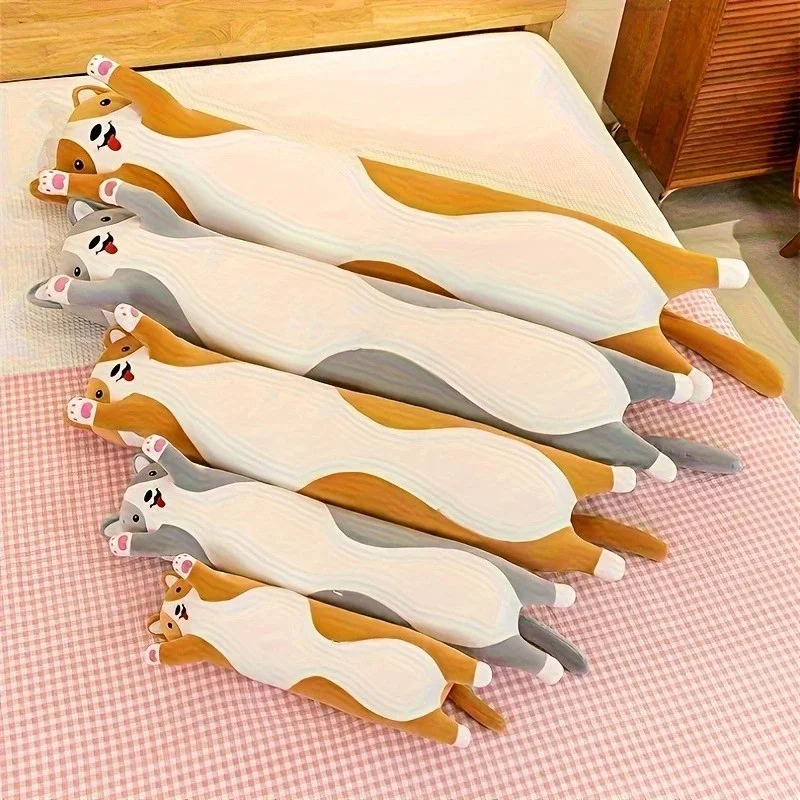 Riesiges Shiba Inu Plüschkissen – weiches Cartoon-Hundekissen, Körperkissen mit Tieren – Detail 6