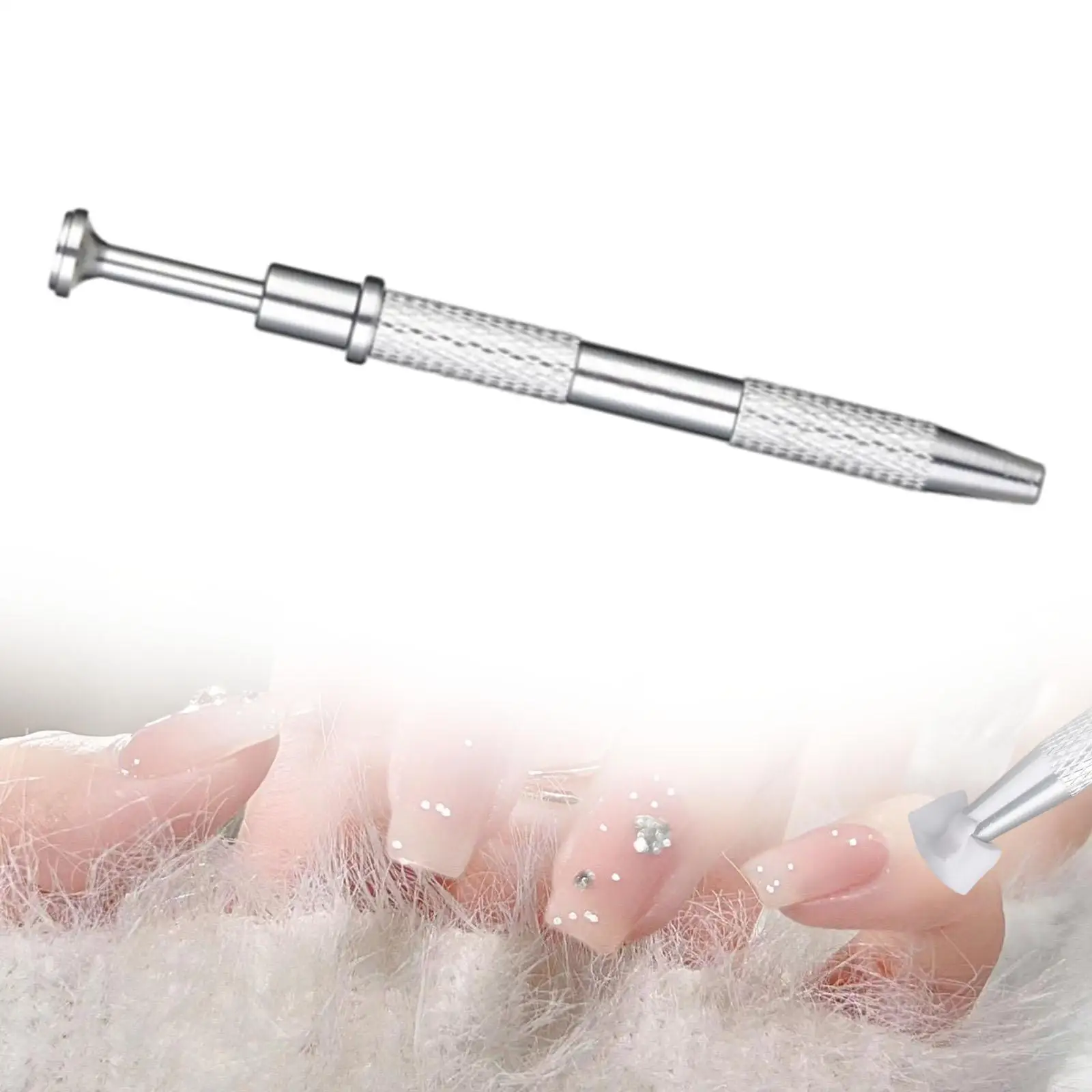 Губка для ногтей, профессиональные инструменты для ногтей, регулируемый металл