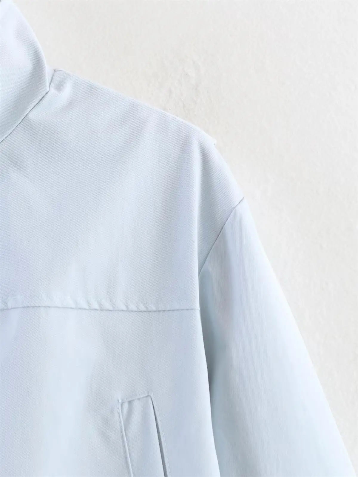 TFMLN Damen Hochkragen-Jacke mit Kordelzug, Langarm-Crop-Mantel, Frühjahr 2026, Lässige Oberbekleidung, Vielseitiger Minimalistischer Damenmantel – Detail 10