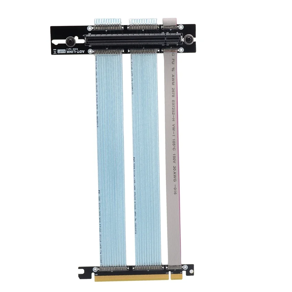 كابل Ultra PCIe 4.0 X16 Riser Extreme - مقبس 90 درجة PCIe 4.0 Riser Graphics Card كابلات تمديد عمودية