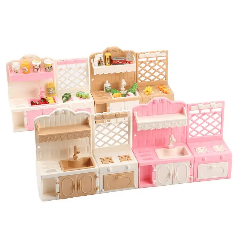 1Pc Dollhouse Miniature Simulation Display Cabinets Model 1/12 Mini Doll House Kitchen Furniture Decoration Pretend Play Toys