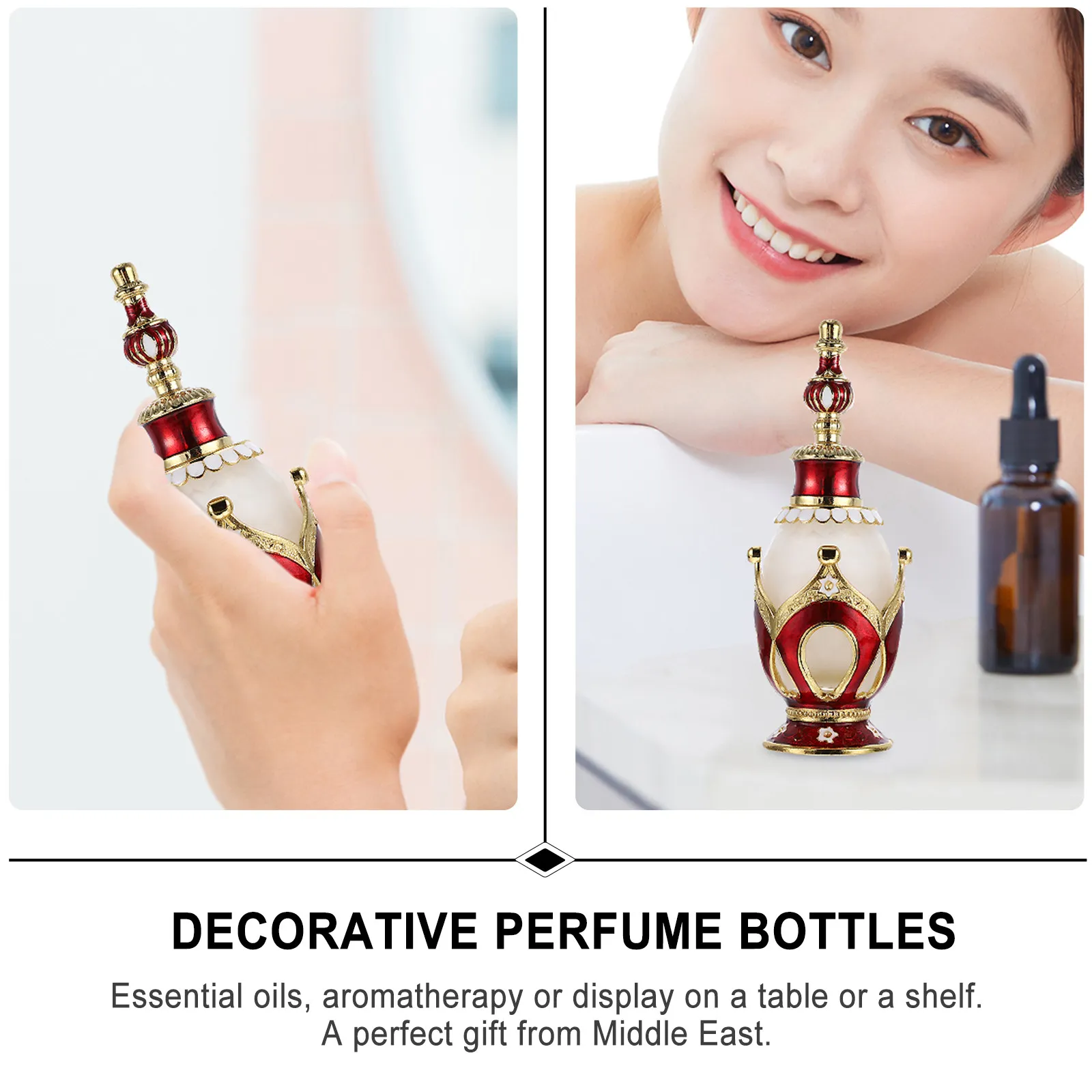 

Флакон для духов 25 мл, классический винтажный, из прозрачного стекла, для эфирных масел, элегантный дизайн, идеально подходит для свадьбы или праздничного подарка