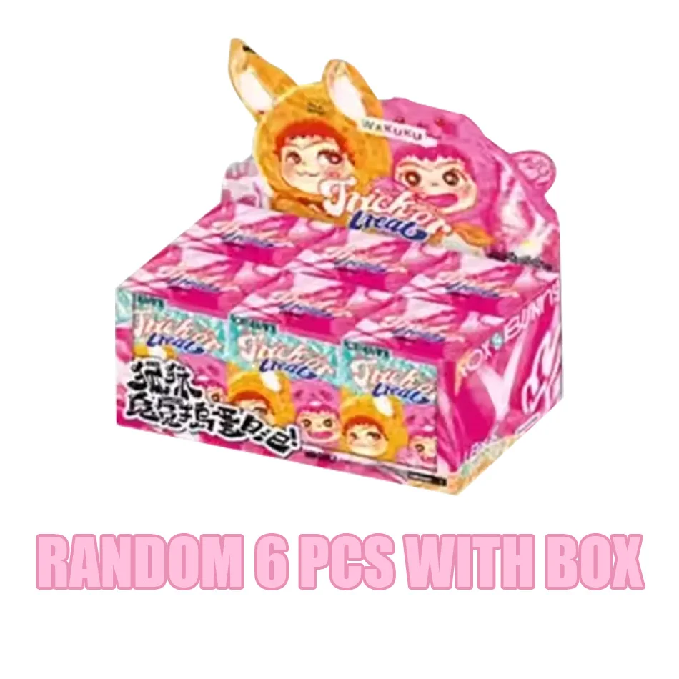 Nieuwe trendy blind boxes Schattige Wakuku Party Tweede Generatie Pluche Pop Mystery Box Auto Huisdecoratie Speelgoed voor Kinderen