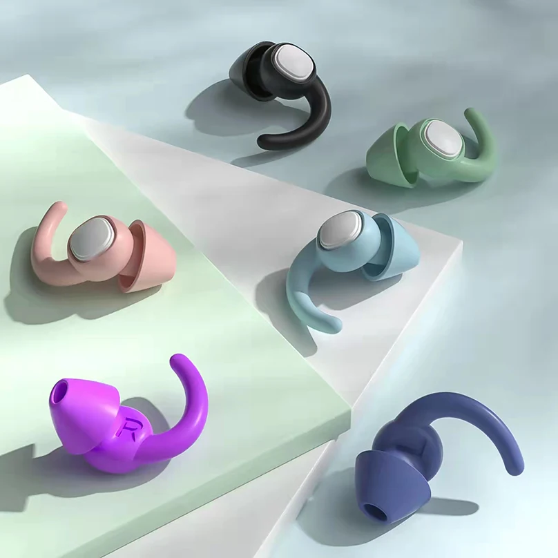 잠자는 귀 플러그 Tapones Oido Ruido 소음 감소 Tapones Para Dormir 방수 Oordopjes Bouchon Oreille 실리콘 귀마개