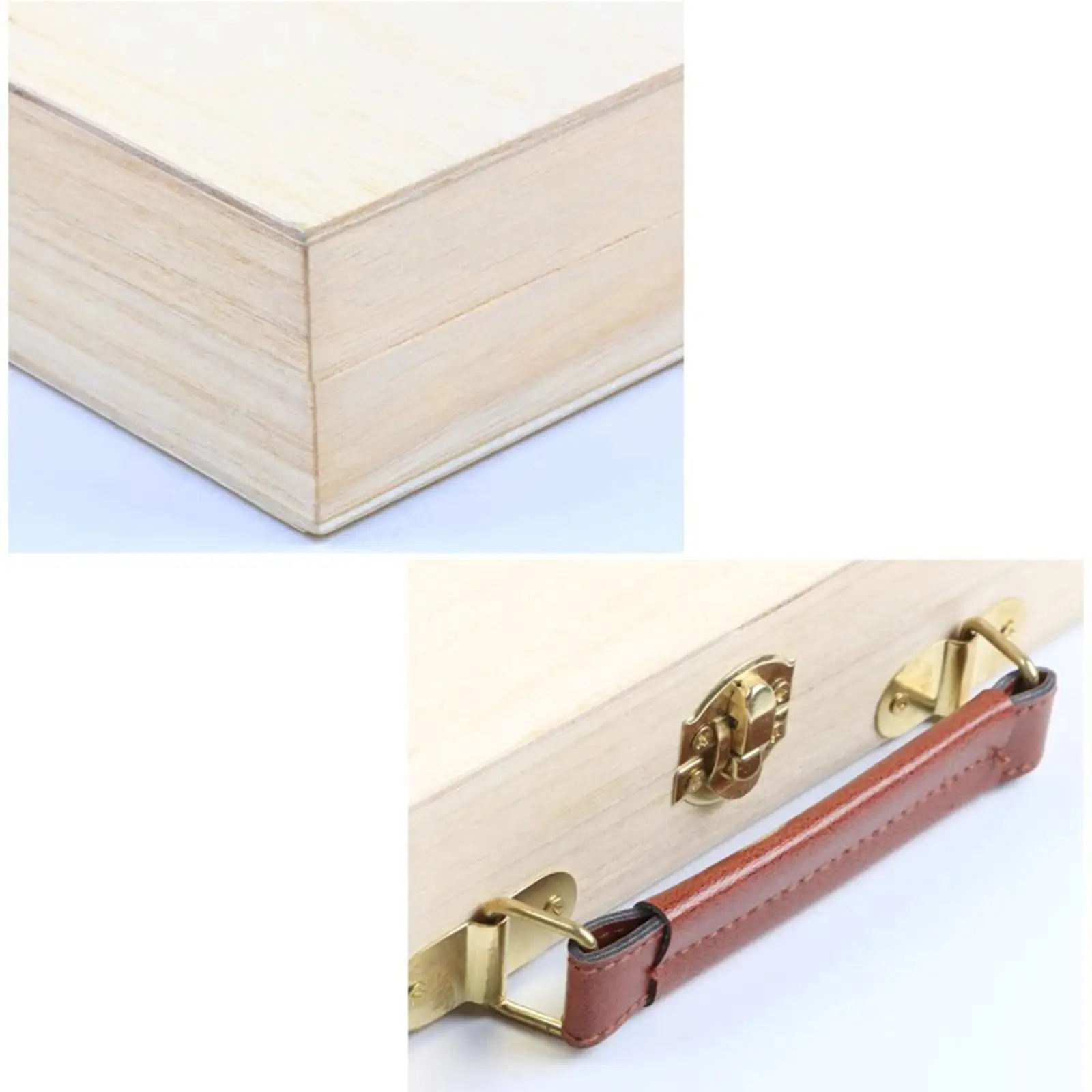 Art Supply Organizer Storage Box Supplies Handheld Gift Metal latch Compact Pen Paint Brush Portable Accessories