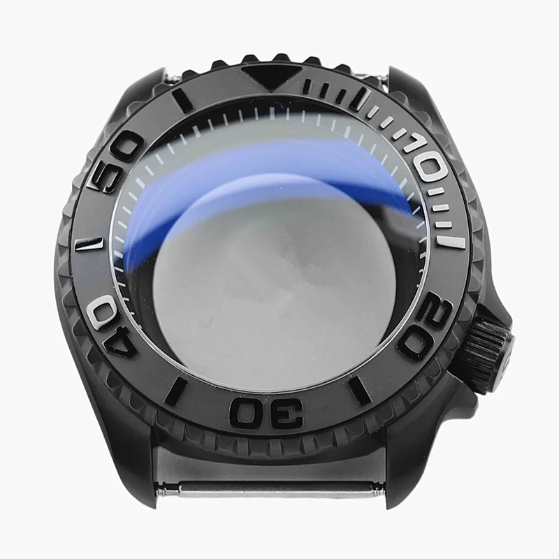 

Водонепроницаемые часы Skx007 со стальным черным матовым стеклом 42 мм