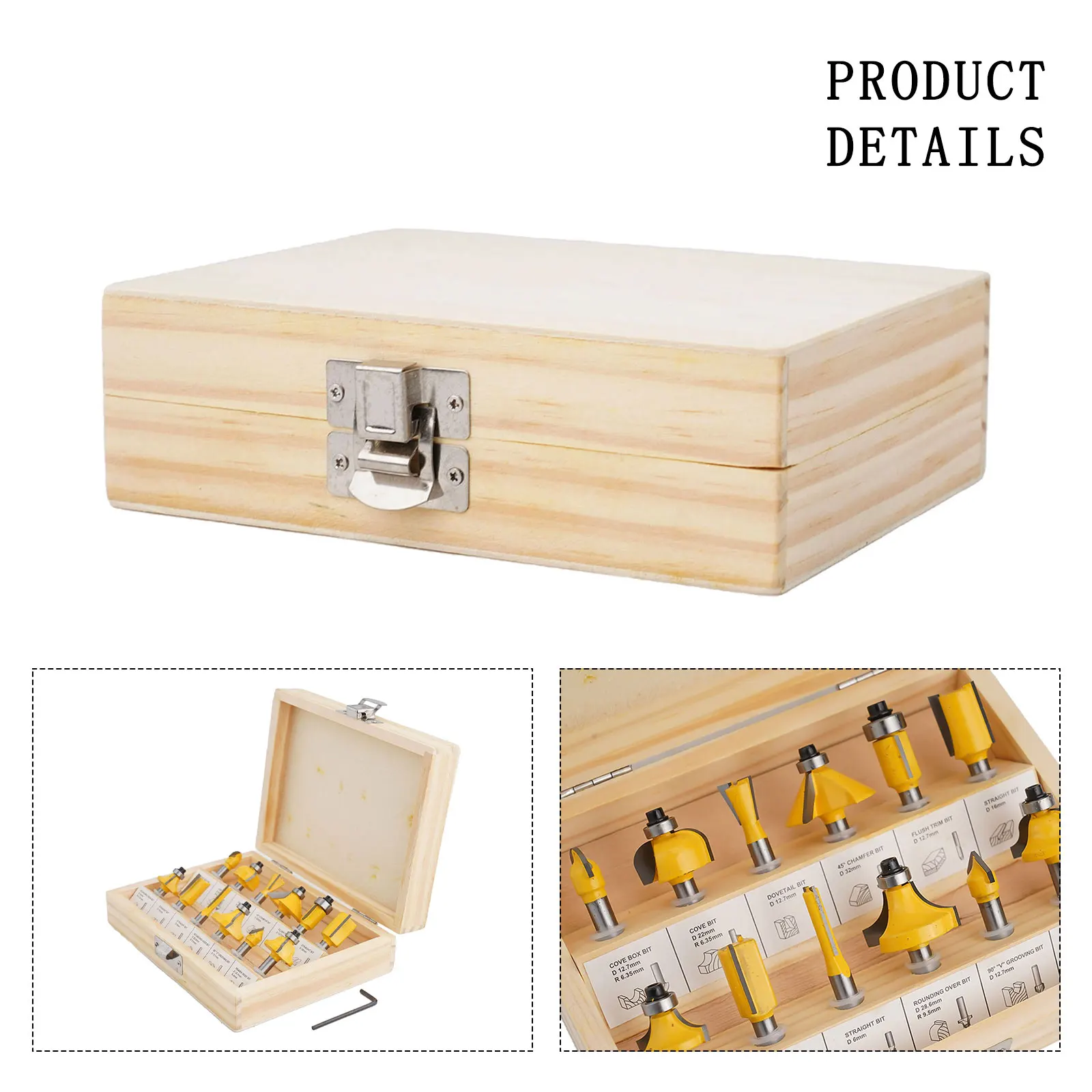 Cemented Carbides Woodworking Industrial Quality Anti Kickback Design Industrial Quality Router Bits Product Name