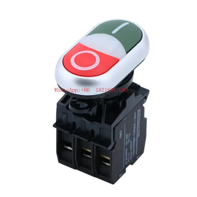 LA42HN-11 Oval double button, with light button LA42HND-11 Black and white double position 220V1 Open 1 Close