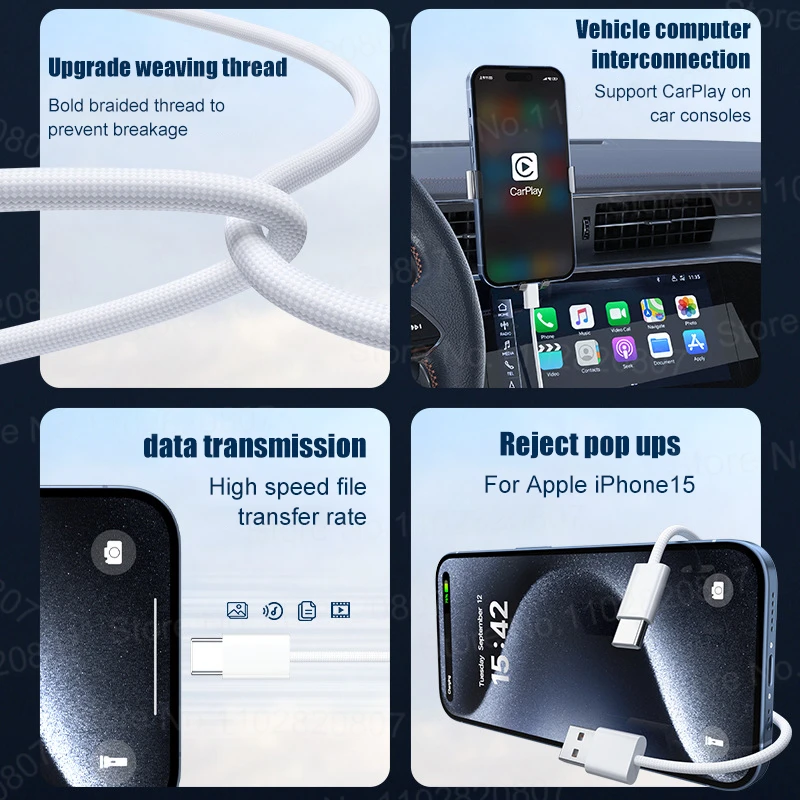 35W CarPlay USB-C Cable 3