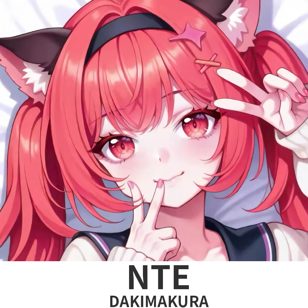 NTE Mint Nanally Hotori Nevernessto Everness Lacrimosa Dakimakura Anime Style Pattern Pillow Cover Sofa Bed Cushion Case