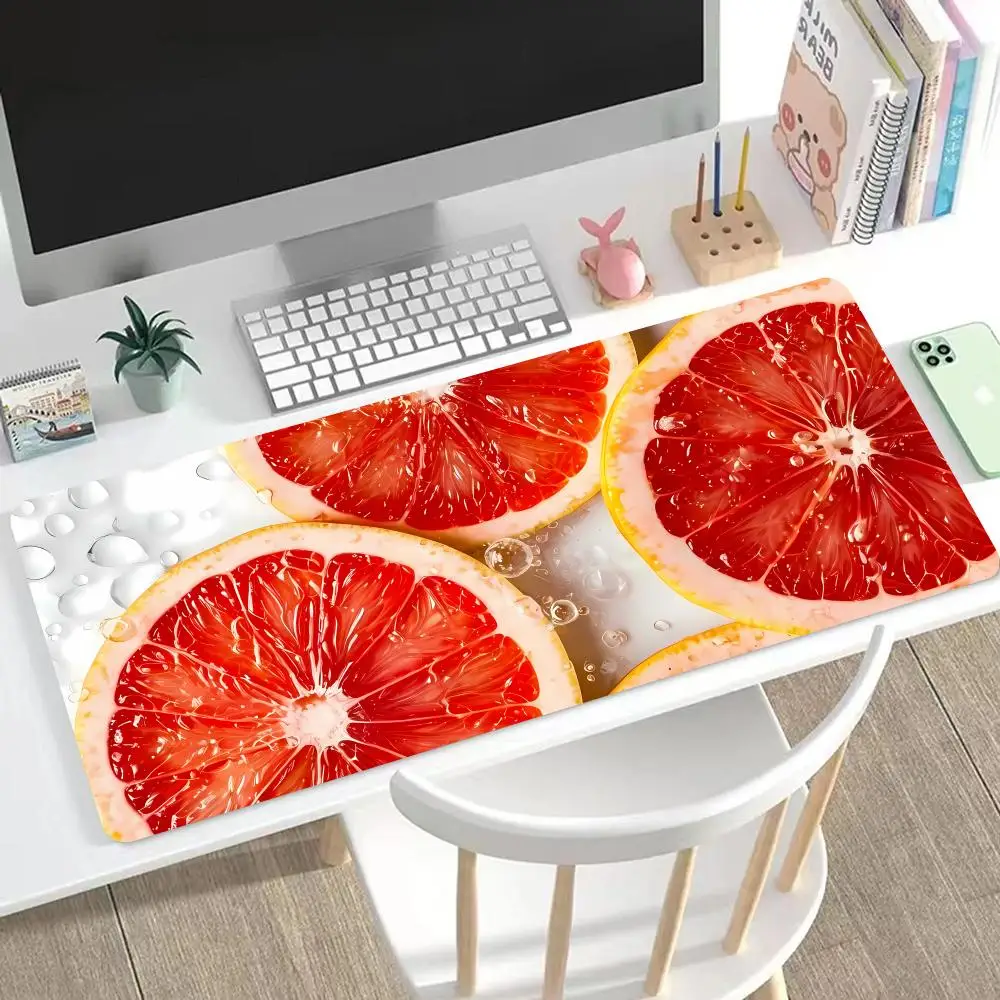 

Grapefruit Mouse Pad Cute HD Mousepad Pad Extended Gaming Keyboard LargeMousepad 90x40cm XXL Gamer Mousepad