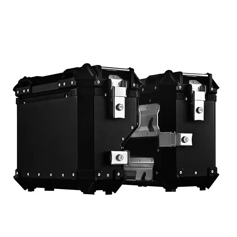 28L/35L/38L Universal Motorcycle Rear Top Box Side Luggage Case Para Motos Storage Trunk Lock Travel Aluminum Alloy Tool Box