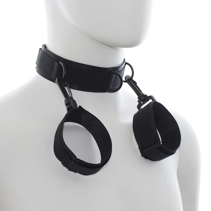 Woman Handcuff Neck Collar Body Restraint Sex Toy Adult BDSM Sex Games Bondage Strap System SM Slave Cosplay Sex Gear 18 Product