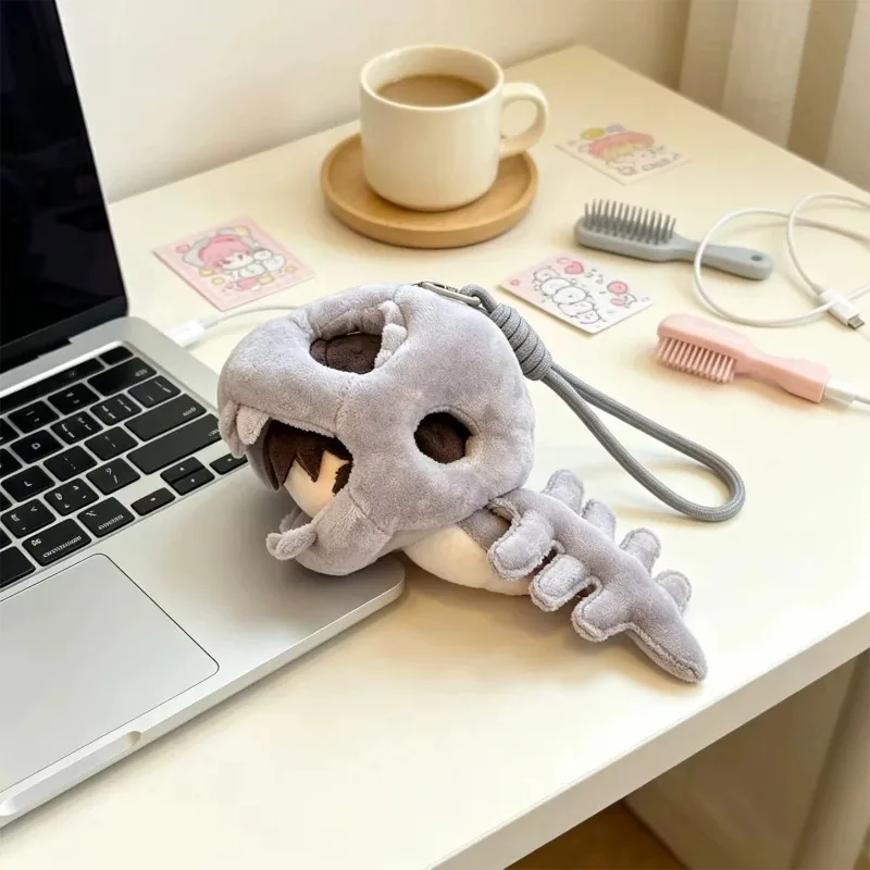 Dinosaur Skeleton Doll Dress-Up Pendant, Cute Funny Bag Hanging Charm, Headgear Accessory Ornament, Toy Gift for Fans