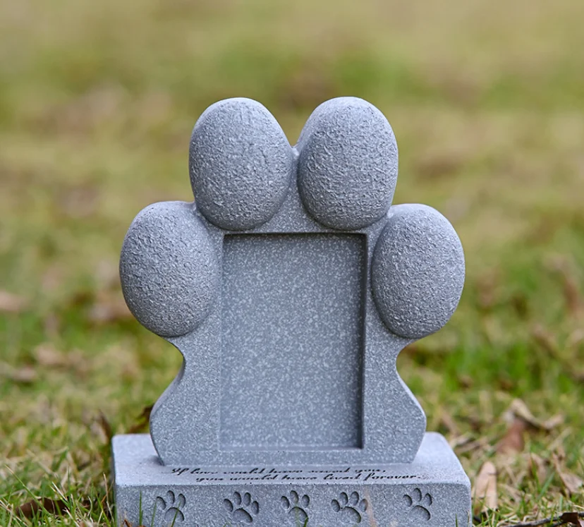 التخصيص مبيعات المصنع مباشرة الراتنج الحيوانات الأليفة شواهد القبور صور مخصصة تذكار الحيوانات الأليفة المفقودة #5