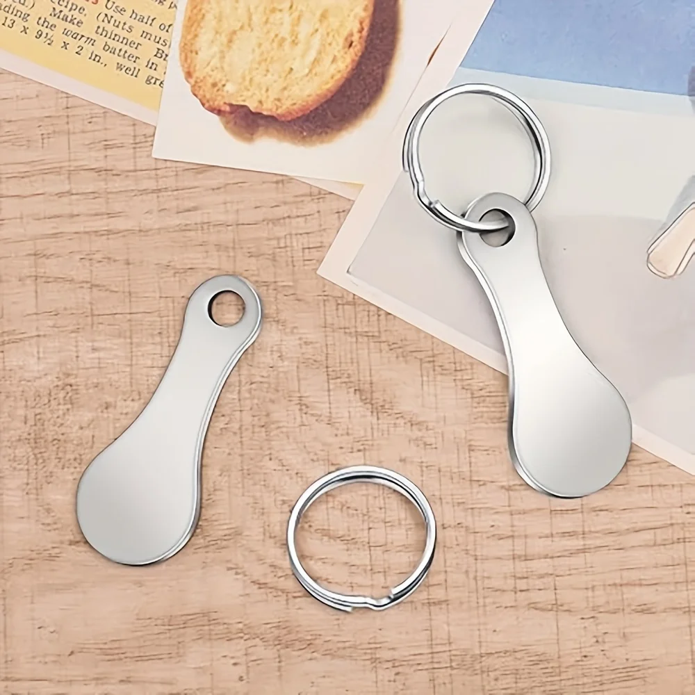 3pcs Anti-Loss Shopping Cart Tokens, Exquisitely Crafted Backpack Charms & Novelty Keychains