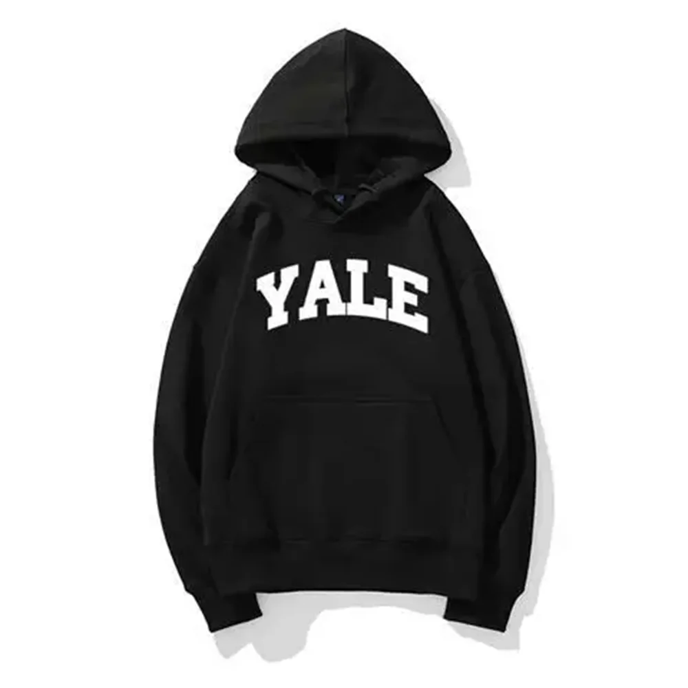 Y2K Autumn and Winter Yale University YALE Printed Hoodie Unisex Women\'s Casual Cotton Hip Hop Retro Street Adult Hooded Hoodie