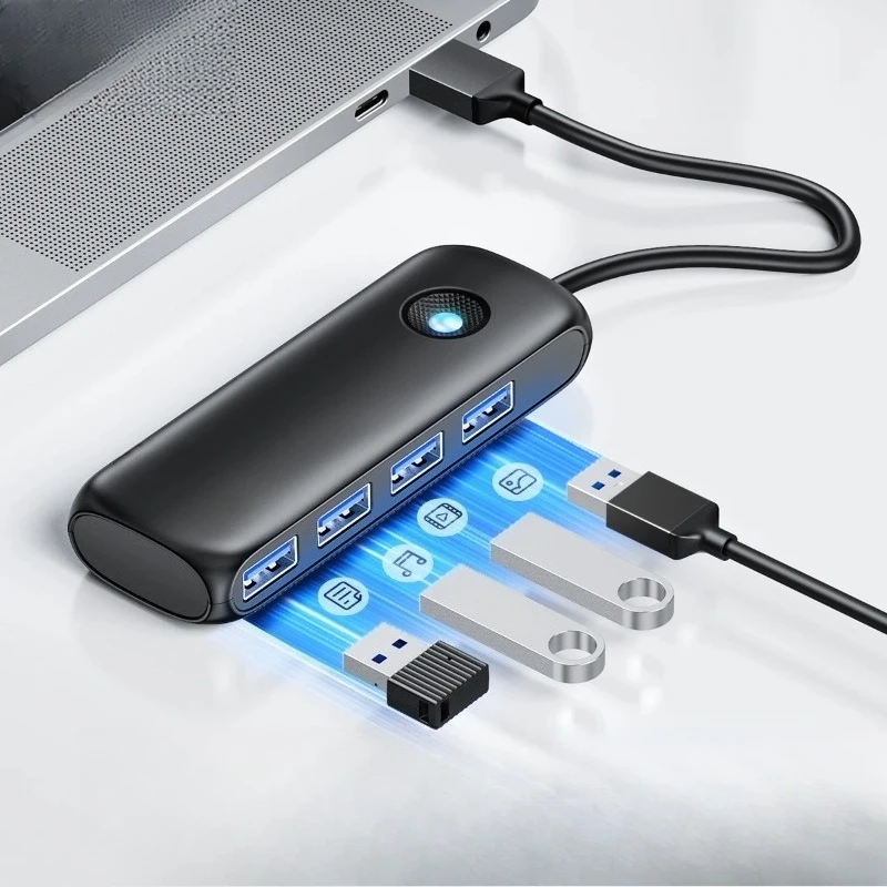 

Member USB 3.0 Hub Usb 2.0 Multi-USB Splitter Power Adapter 4-Port Multi-Extender OTG Adapter For PC Computer Accessories