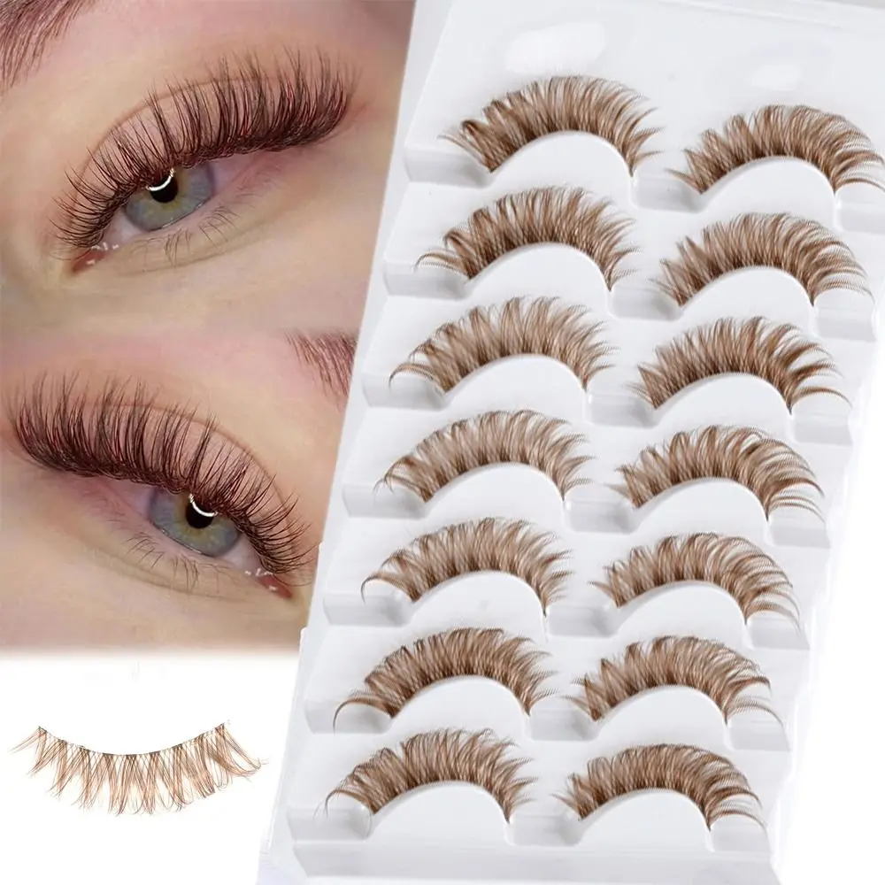 Nuovo Wispy Cat Ciglia finte Volume Soffici ciglia finte C Curl Ciglia finte drammatiche Estensione ciglia