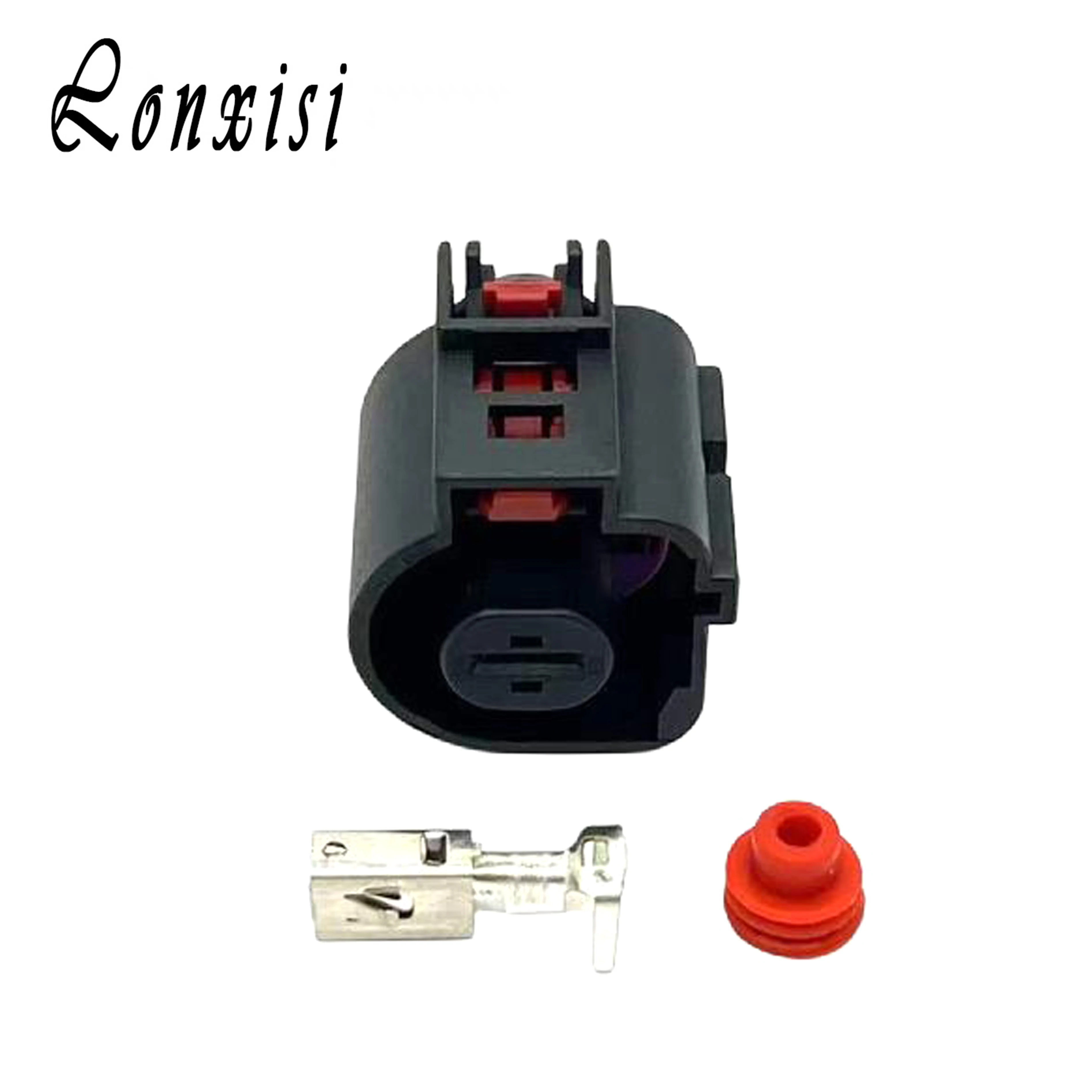 1 Pin 1K0973751 Car Black Connector Waterproof  Female Wiring Plug For Golf  Touran Polo Car Starter Motor