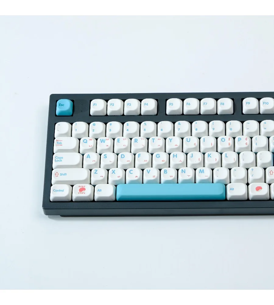 Keycap personality sublimation process full set of mechanical keyboard 98 keycaps Korean layout KOA height PBT