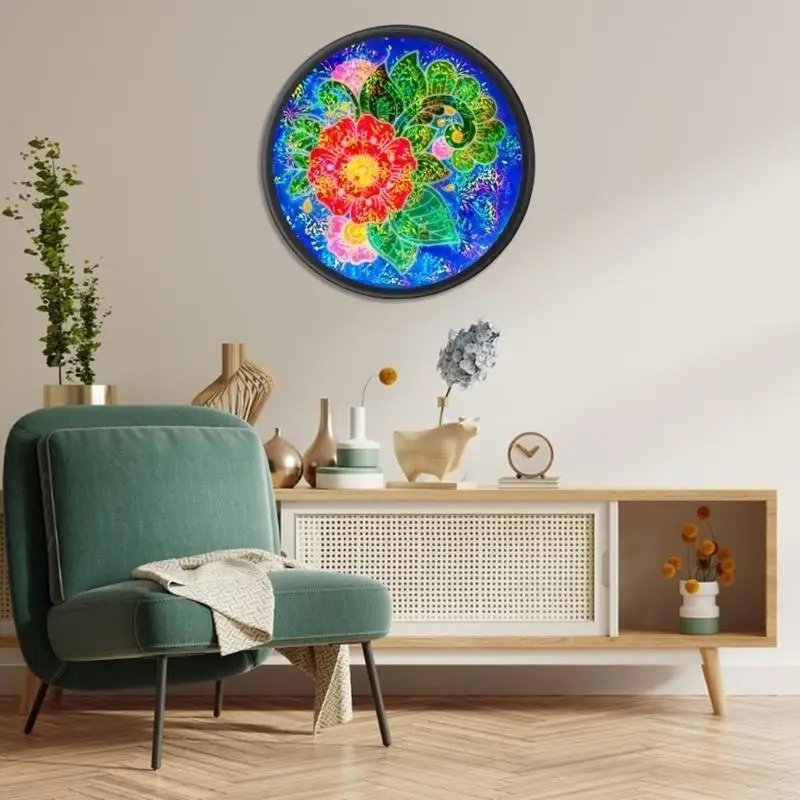 قالب دائري فريد من نوعه لتزيين المنزل، قالب من السيليكون المرن لأداة صياغة ديكور المنزل الأنيقة على شكل زهرة