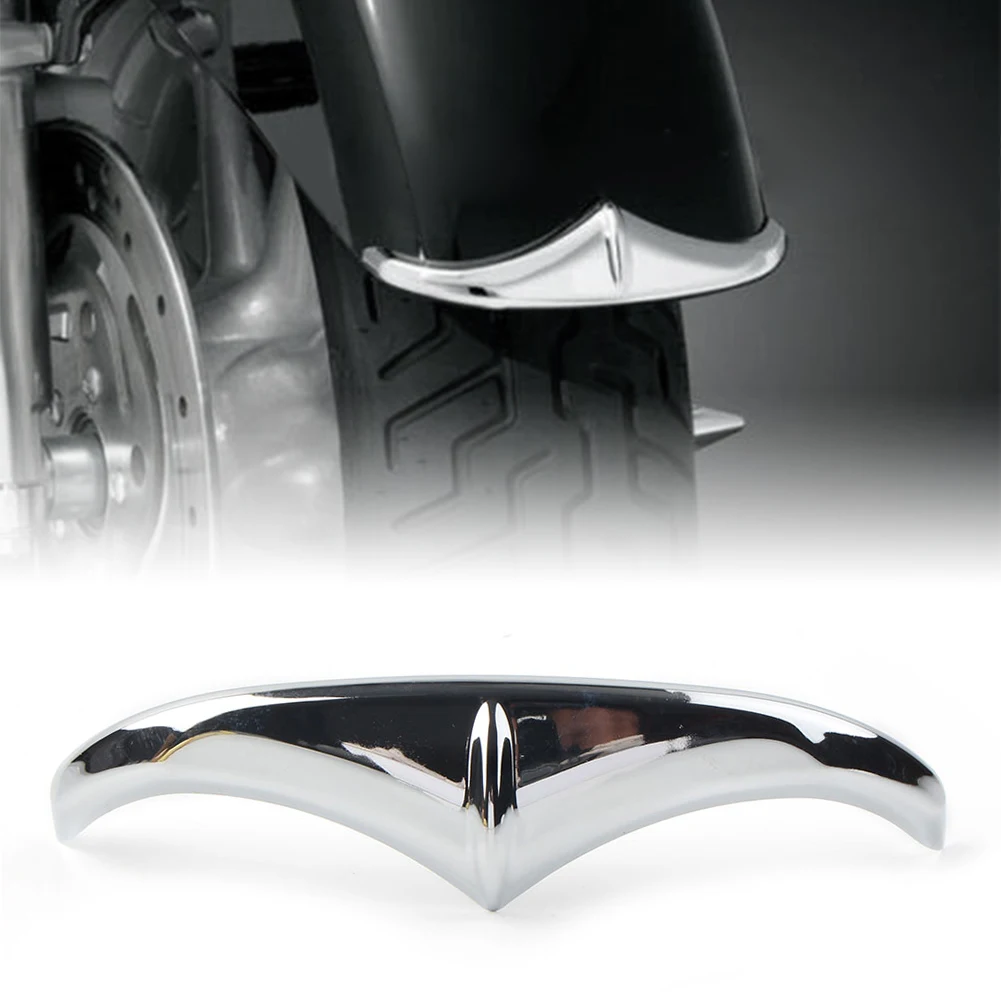 Chrome Motorbike Front Fender Leading Edge Accent Trim Replacement for Harley Davidson Road Glides Street Glides Dyna