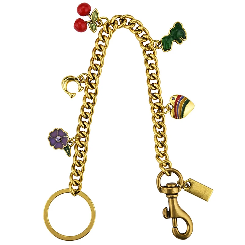 Legering Veelzijdige Tas Hanger Voor Vrouwen Trendy Messenger Bag Keten Creatieve Leuke Kers Sleutelhanger Tas Decoratie Accessoires Geschenken - afbeelding 2