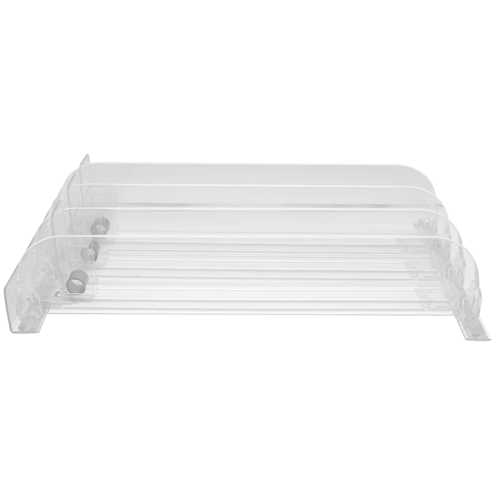 

3 Pcs Shelf Pusher 35cm Drink Holder Organizer Fridge Dispenser Sliding Tray Soda Can Kitchen Accessories Space Saving Practical