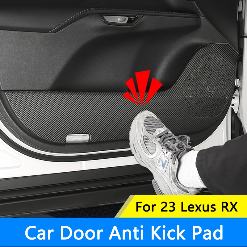 TAJIAN Car Door Anti Kick Pads Protection Stickers Anti-Scratch Protective Mats Automotive Interior Supplies For Lexus 2023 RX