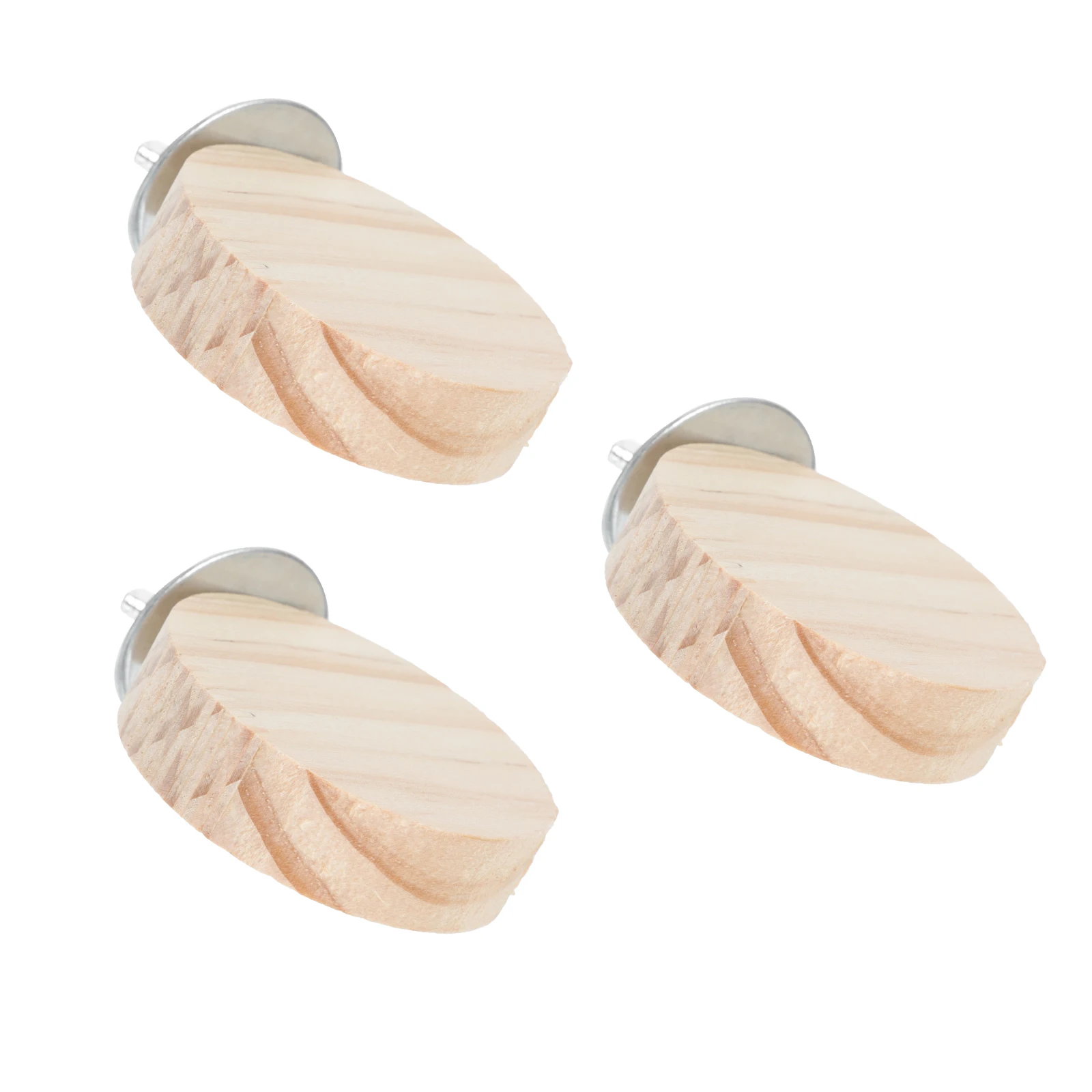 

3 Pcs Parrot St Board 5 5cm Wood Perches Bird Jumping Platform Durable Natural Pet Birds Supply Accessories