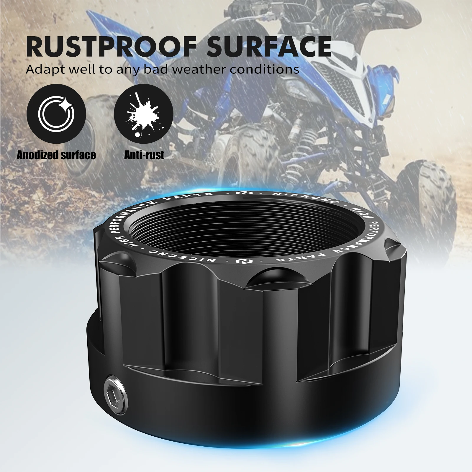 

Алюминиевая заготовка ATV задняя ось гайка с чпу обработана для YAMAHA RAPTOR 700 2006-2024 RAPTOR 700R 2009-2024 YFZ450 2007-2013