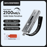 MOVESPEED SP20 2100MB/s USB Flash Drive 2TB 1TB USB3.2 Gen 2 Type C Solid State Pen Drive 512G 256GB Pendive for iPhone 15/16 PC