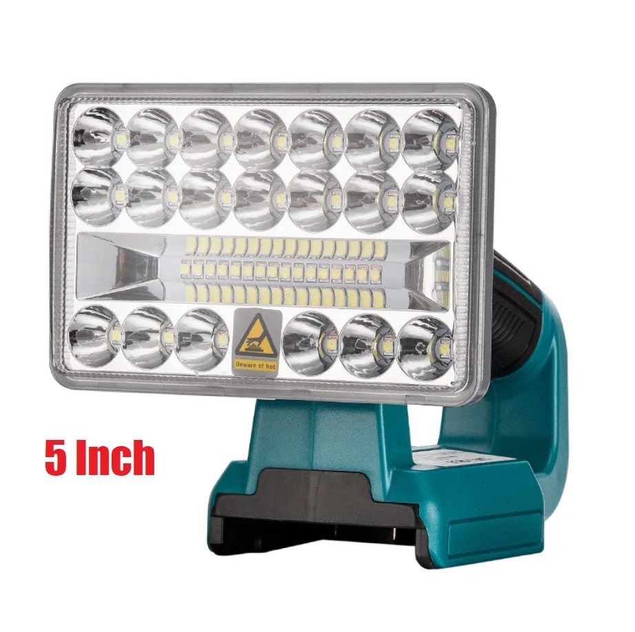 Lampa LED 18V lampa do pracy reflektor z ładowarką USB do Makita BL1430 BL1830 bateria litowo-jonowa wewnętrzna latarka zewnętrzna