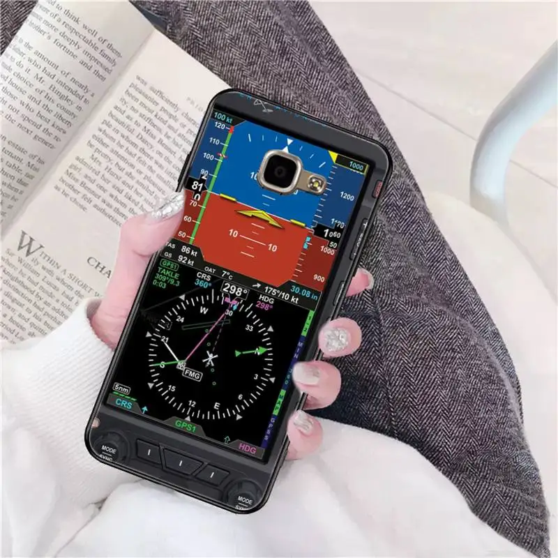 Aviation Aeroplane Helicopter Cockpit Instrument Phone Case for Samsung A51 01 50 71 21S 70 31 40 30 10 20 S E 11 91 A7 A8 2018