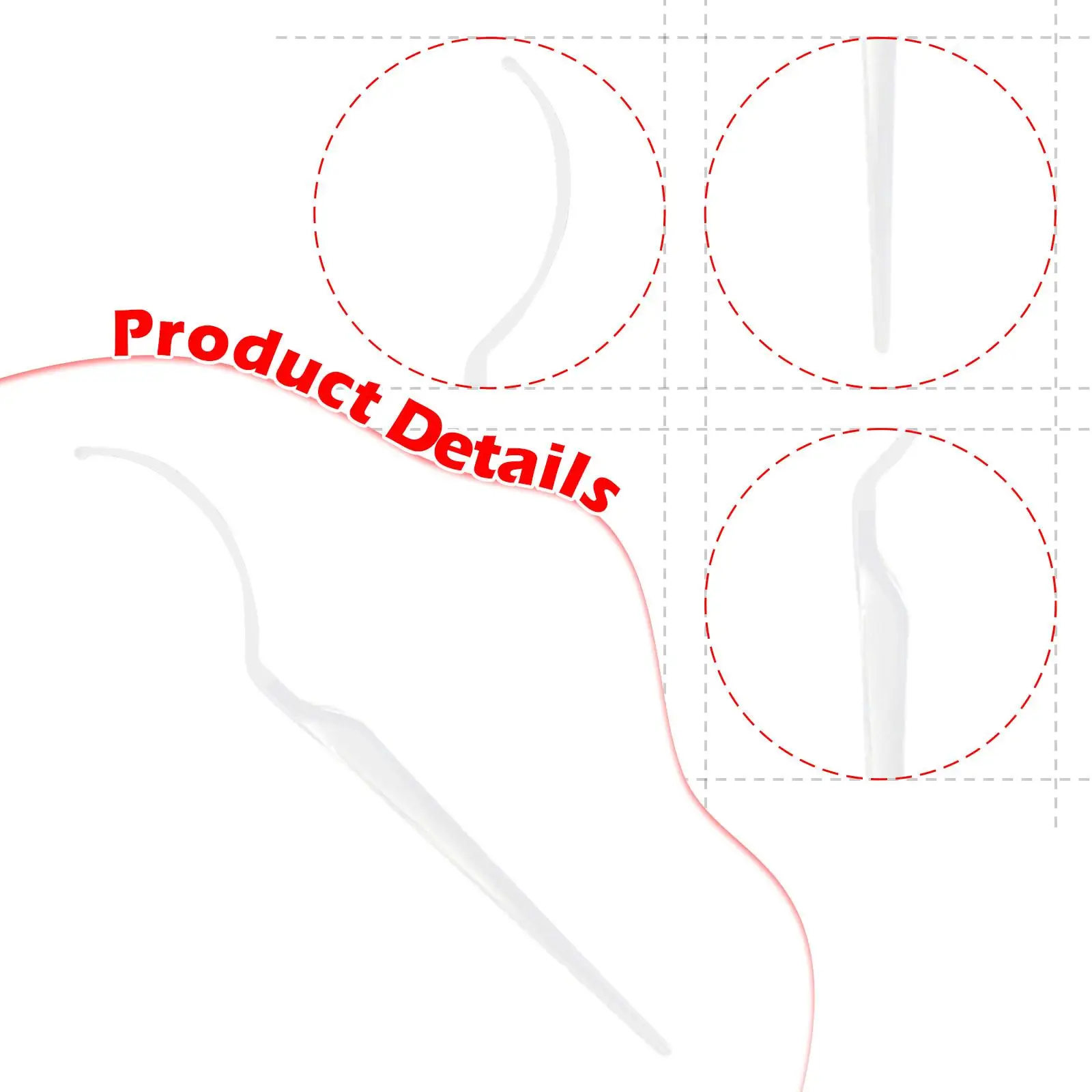 12 個まつげディスプレイスティックまつげアプリケーターツールポータブル快適なまつげホルダーラッシュアプリケーター