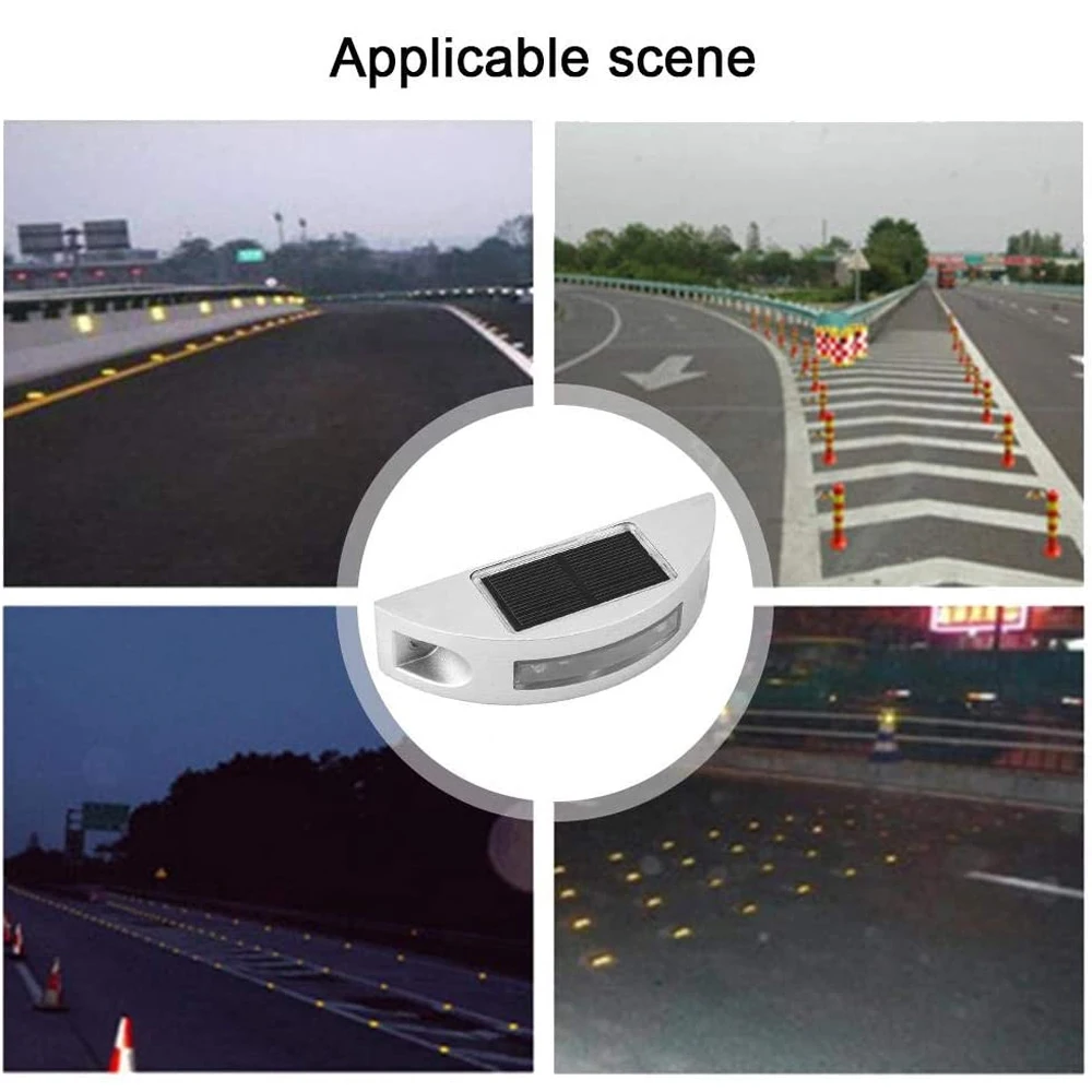 IP68-Rated Solar Pavement Lights: Outdoor Waterproof Step Warning Lights for Driveway, Garden & Private Courtyard