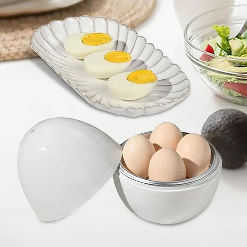 

Microwave Boiled Egg Maker Microwave Egg Steamer Rapid Egg Cooker For Hard Soft Boiled Egg Egg Boiler Kitchen Gadgets
