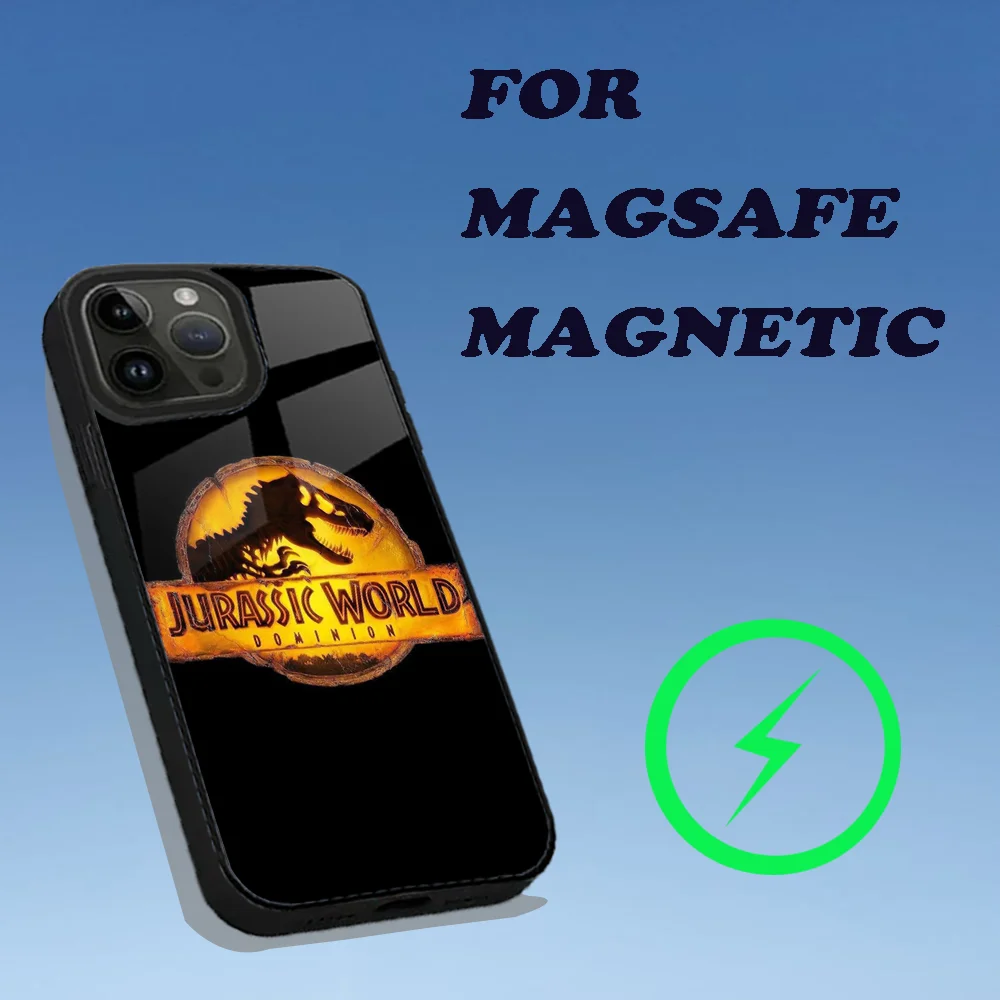 J-Jurassic Park Dinosaur World Phone Case For iPhone 16,15,14,13,12,11,Plus,Pro,Max Mini Magsafe Magnetic Wireless Charging