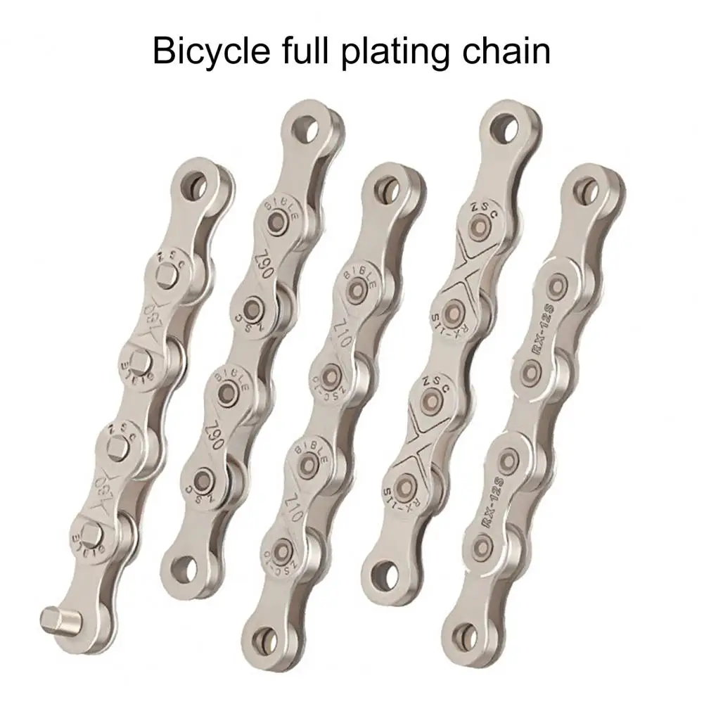 

Bicycle Chain 1 Set Shiny High Rigidity Safe High Tensile Strength Bike Chain for Bicycle