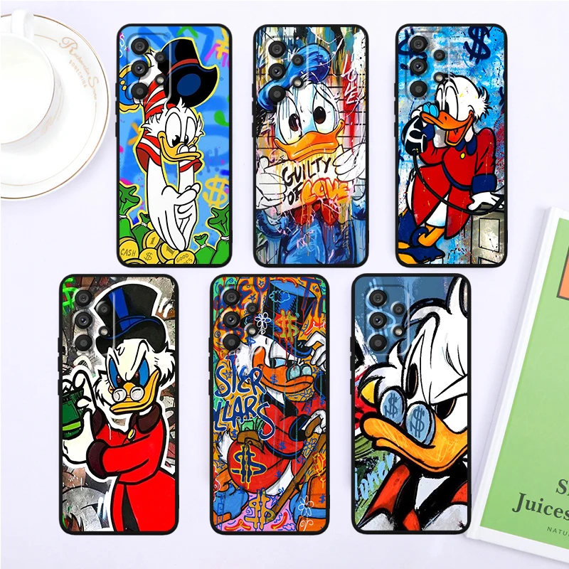 

Donald Duck Disney Cool For Samsung Note 20 10 Ultra Plus A31 A14 A12 A70 A34 A25 A04 A05 A15 A24 5G Black Soft Phone Case