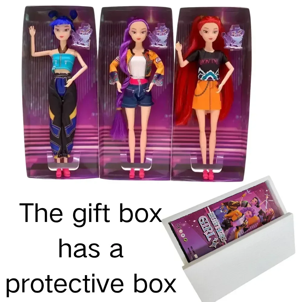 NEW  Anime KPop Demon Hunters Doll Vinyl Toy Rumi Mira zoi Character vinyl Birthday Gift Fan Gifts Hot Seling Action Figure