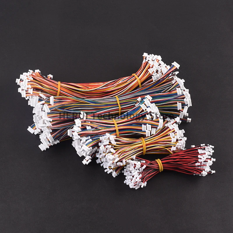 SH1.0mm terminal line spacing 1.0mm double-ended 28awg color electronic cable 10cm20cm