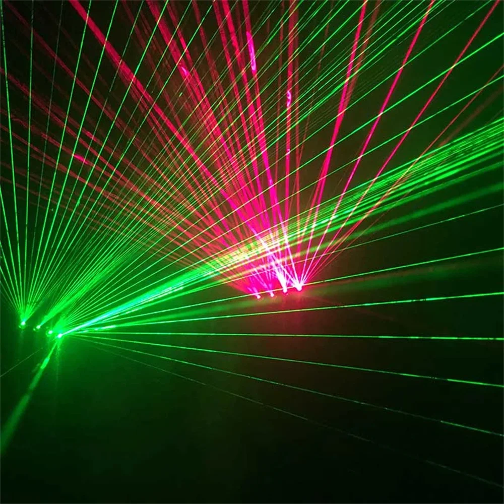 Laser Glove LED Charging Bar Laser Stage Light DJ Party 4 Head Light Beam Light Halloween Christmas Party Props